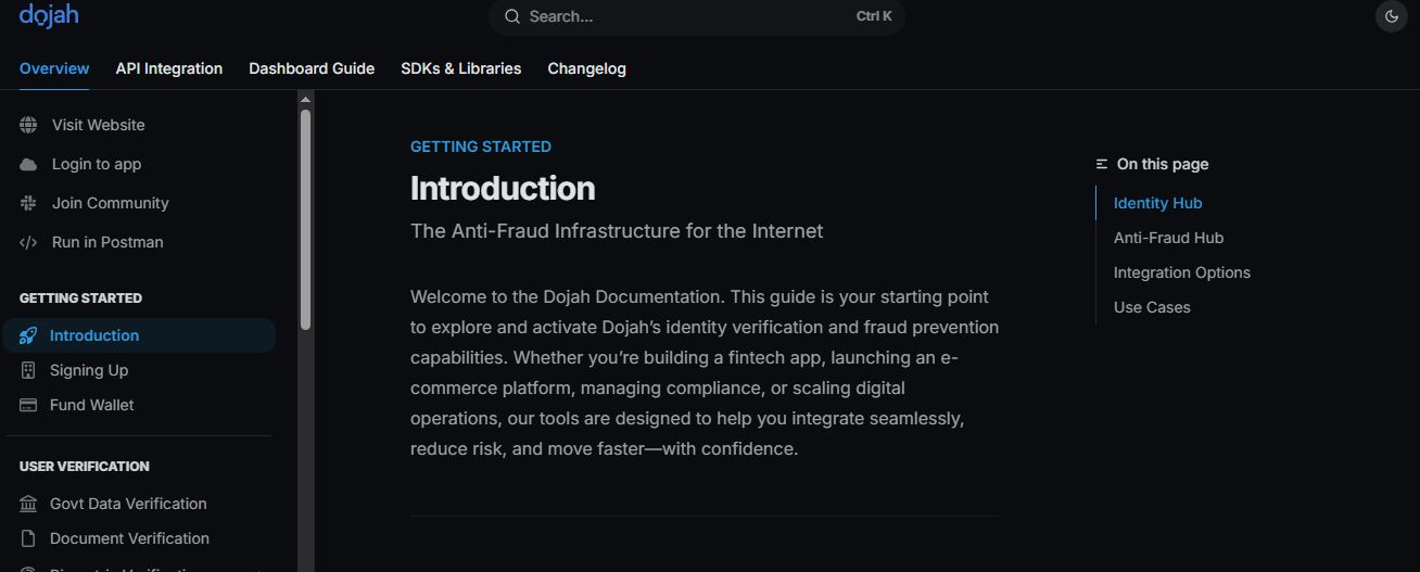 Product update dojah, kyc in africa, identity verification, fraud prevention, kyc provider for your fintech
