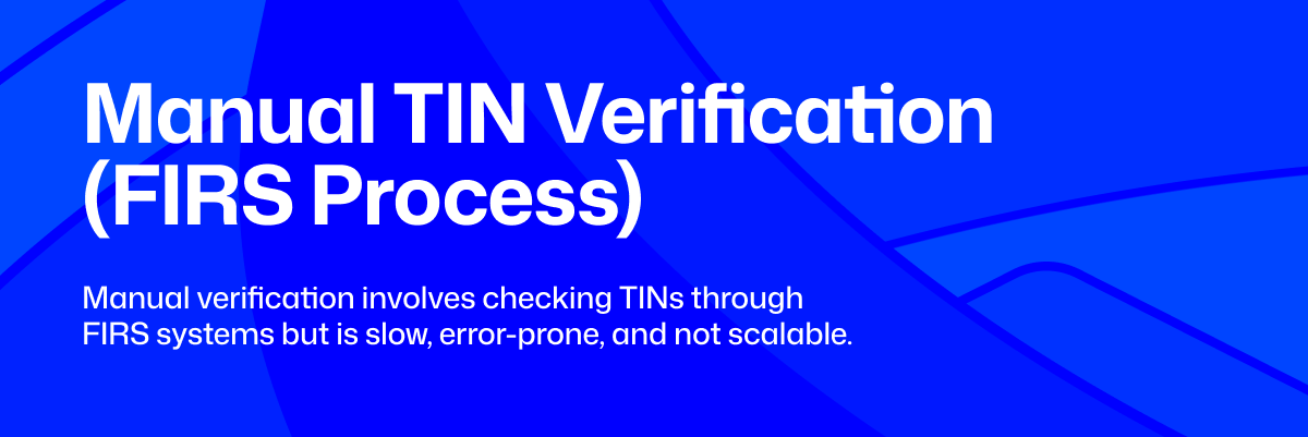 manual process vs api for TIN verification in Nigeria, TIN verification, Tax identification