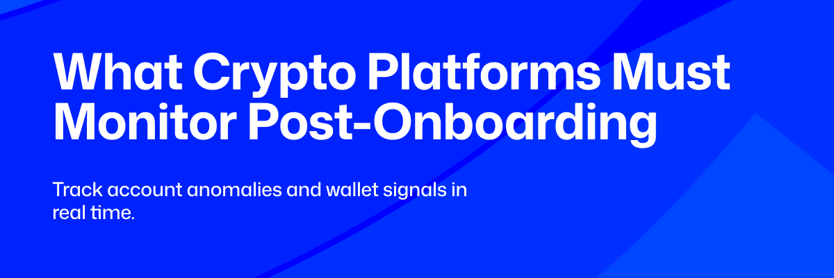 crypto post onboarding fraud, crypto fraud monitoring africa