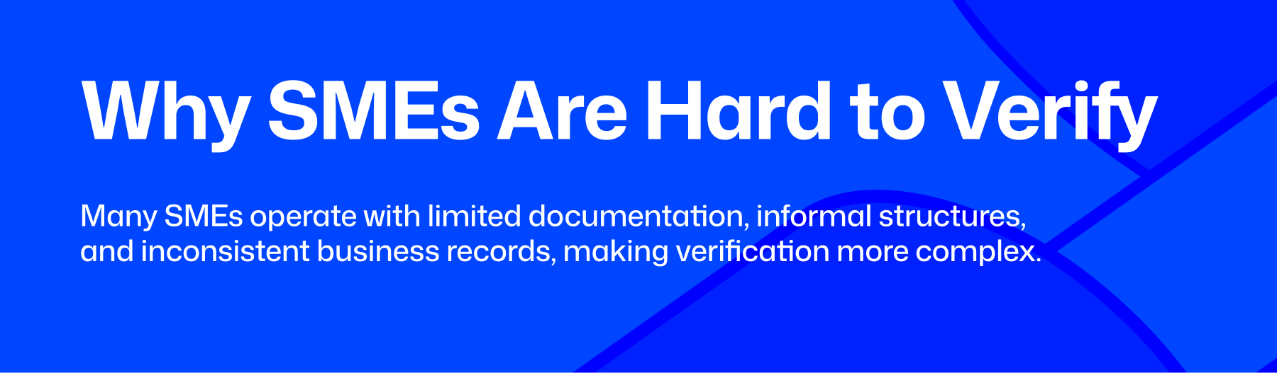 SME onboarding, SME verification, B2B idenitity verification in Nigeria