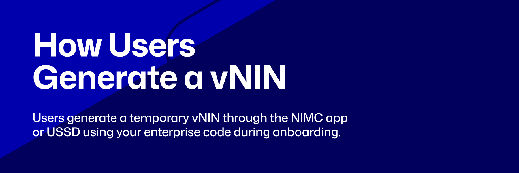 NIN verification, vNIN, NIMC, NIN verification for African businesses