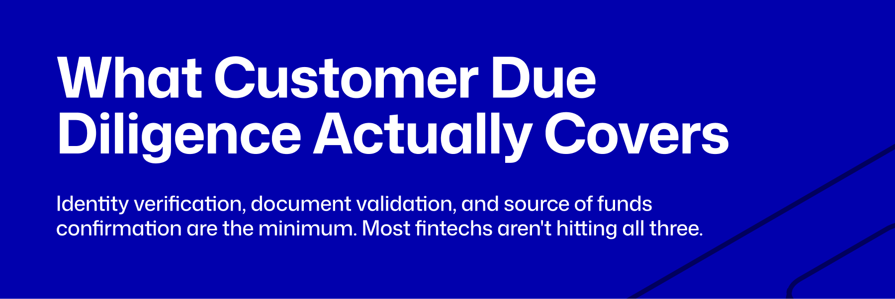 customer due diligence for nigerian fintechs