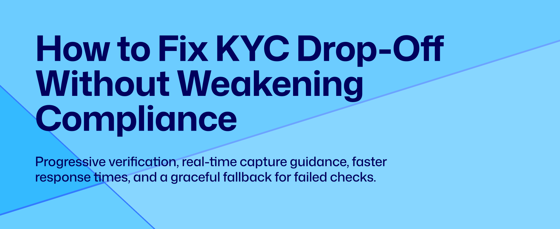 kyc drop off reduction afrcian fintech identity verification
