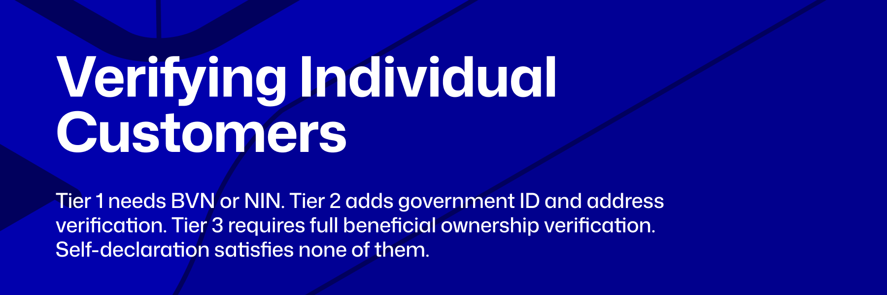 identity verification for payment providers