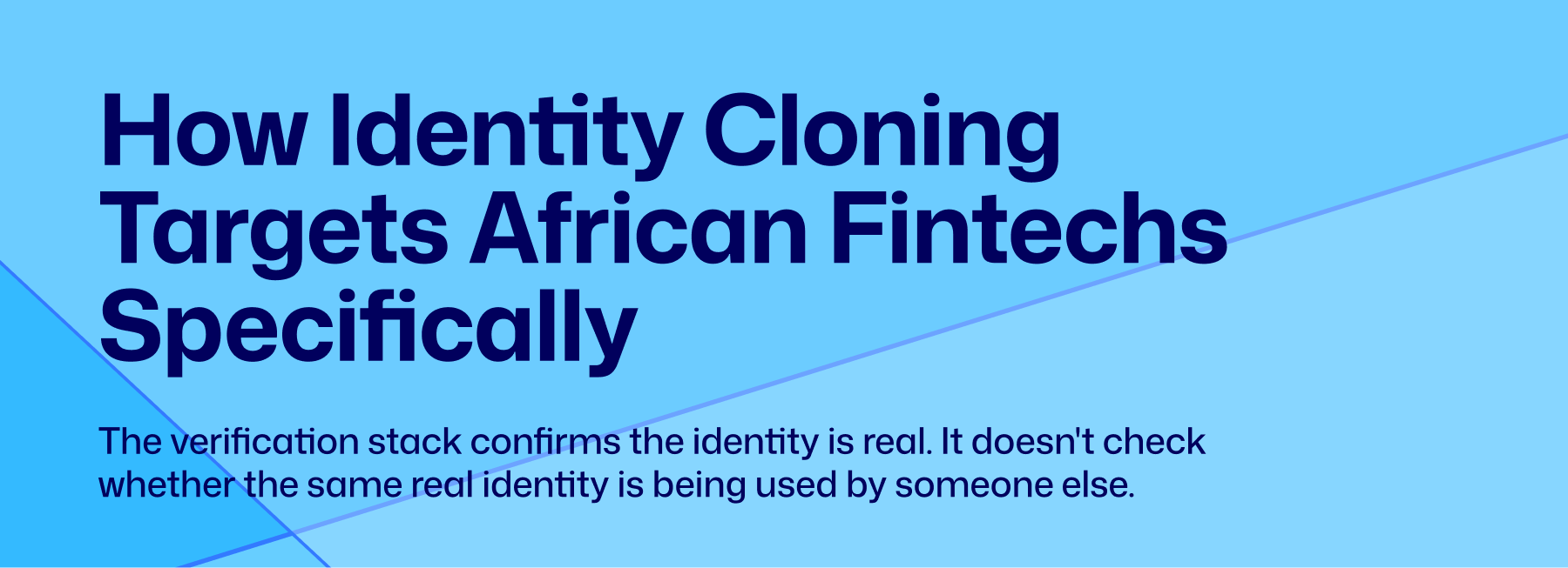 Identity cloning africa